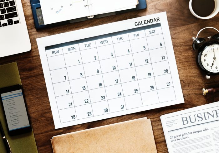 MAP calendar