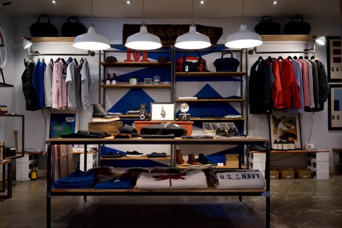 displays inside brick-and-mortar store